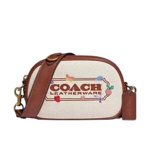 Coach Leatherware Camera Bag Badge Embroidered Veggie Garden